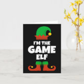 Ich bin die Familie Pajama Game Elf Weihnachtsscha Karte (Gelbe Blume)