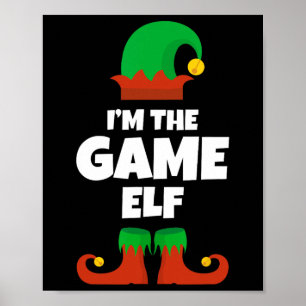 Ich bin die Familie Pajama Game Elf Weihnachtsscha Poster