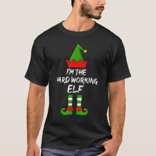 Ich bin die fleißige Elf Matching Familie Elf Chri T-Shirt