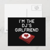 Ich bin die Freundin des DJ Postkarte (Vorne/Hinten)