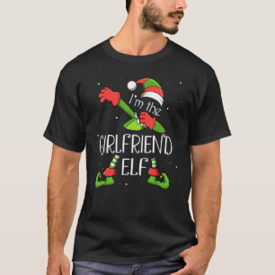Ich bin die Freundin Elf, die Weihnachtsmann-Weihn T-Shirt