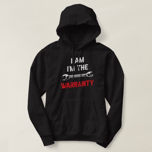 Ich bin die Garantie Tools Hobby Car Mechanic Hoodie (Design vorne)