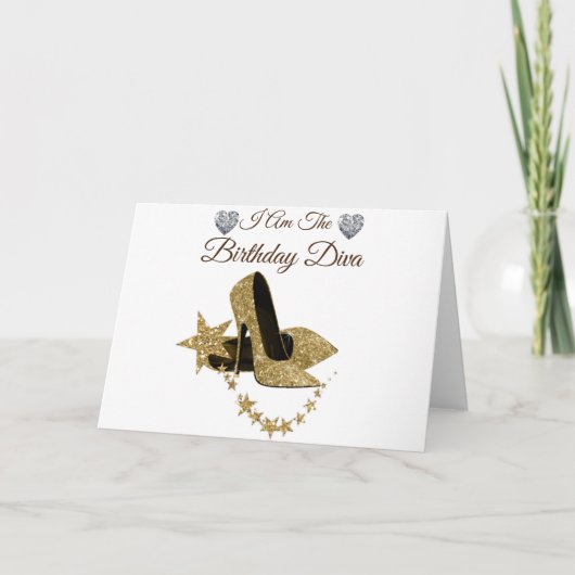 Ich bin die GeburtstagDiva Karte (Vorderseite)