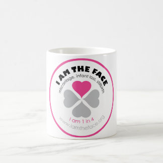 ICH BIN die GESICHT Rosa-Kaffee-Tasse Kaffeetasse