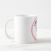 ICH BIN die GESICHT Rosa-Kaffee-Tasse Kaffeetasse (Links)