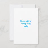 Ich bin die Glückliche Dankeschön-Karte Dankeskarte (Rückseite)