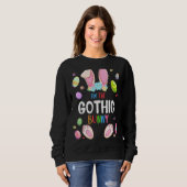 Ich bin die gotische Bunny Oaster Party Matching F Sweatshirt (Vorne ganz)