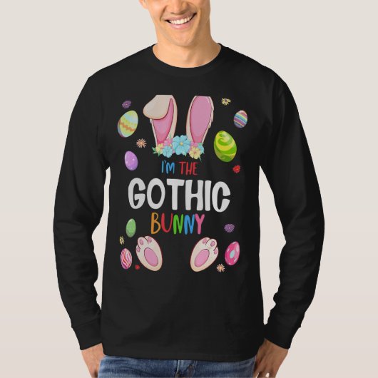 Ich bin die gotische Bunny Oaster Party Matching F T-Shirt (Vorderseite)