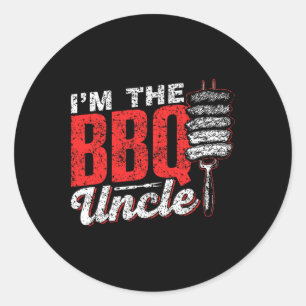 Ich bin die Grillen Onkel Fleisch Grill Grill Gril Runder Aufkleber