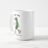 Ich bin die große Dillgurke Kaffeetasse (Vorderseite Links)