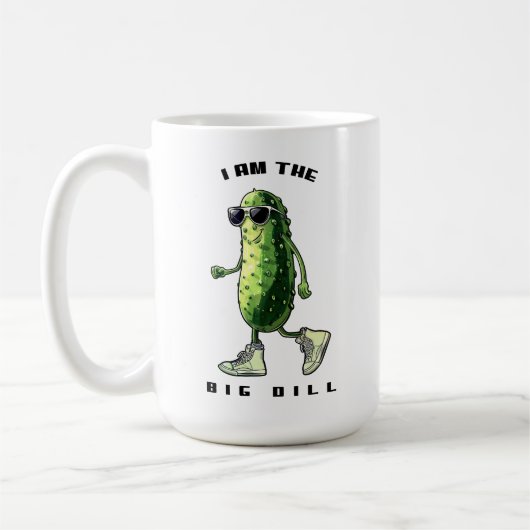 Ich bin die große Dillgurke Kaffeetasse (Links)