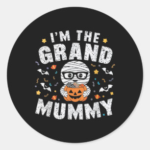 Ich bin die große Mumie Halloween-Mumienkostüm Gro Runder Aufkleber