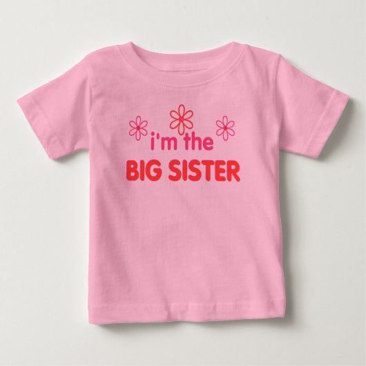 Ich bin die große Schwester Baby T-shirt (Vorderseite)