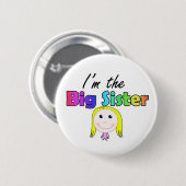 Ich bin die große Schwester Button (Vorne & Hinten)