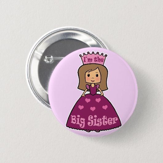 Ich bin die große Schwester Button (Vorne & Hinten)