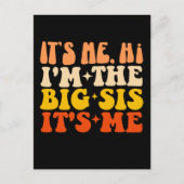 Ich bin die große Schwester, die ich lustig finde Postkarte (Vorderseite)