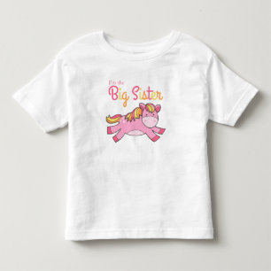 Ich bin die große Schwester - Niedlich rosa Pony Kleinkind T-shirt
