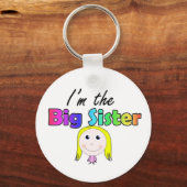Ich bin die große Schwester Schlüsselanhänger (Vorderseite)