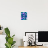 Ich bin die große Schwester, was mich zum Boss mac Poster (Heimbüro)