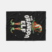 Ich bin die Großvater Elf Familie Matching Group C Fleecedecke (Vorderseite (Horizontal))