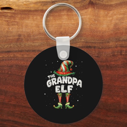 Ich bin die Großvater Elf Familie Matching Group C Schlüsselanhänger (Vorderseite)