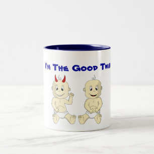Ich bin die gute Doppelkaffee-Tasse Zweifarbige Tasse