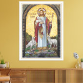 "ICH BIN DIE GUTE SHEPHERD" John 10:11 Mosaikkunst Leinwanddruck (Insitu (Wohnzimmer))