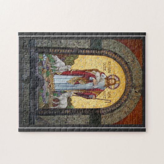 "ICH BIN DIE GUTE SHEPHERD" John 10:11 Mosaikkunst Puzzle (Horizontal)