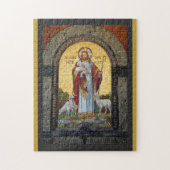 "ICH BIN DIE GUTE SHEPHERD" John 10:11 Mosaikkunst Puzzle (Vertikal)