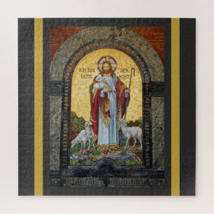 "ICH BIN DIE GUTE SHEPHERD" John 10:11 Mosaikkunst Puzzle