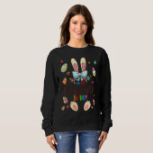 Ich bin die Hawaii Bunny Oaster Day Matching Famil Sweatshirt (Vorne ganz)
