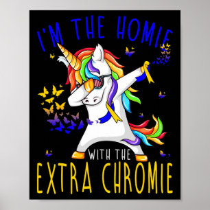 Ich bin die Heimat des Extra-Chromie-Down-Syndroms Poster