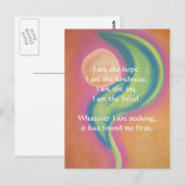 Ich bin die Hoffnung Postkarte (Vorne/Hinten)