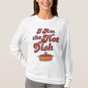 ICH BIN die Hotdish lustige Damen-lange Hülse T-Shirt