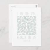 Ich bin die Illustrierte Verse der WeinHand Postkarte (Vorne/Hinten)