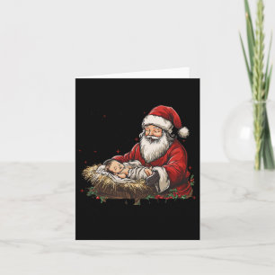 Ich bin die Jahreszeit Weihnachten im Grund Jesus Karte