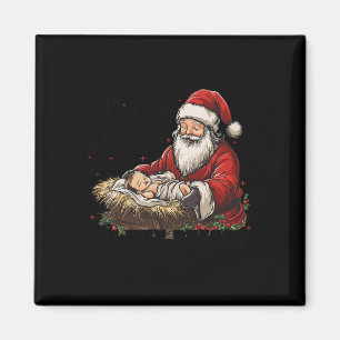 Ich bin die Jahreszeit Weihnachten im Grund Jesus  Magnet