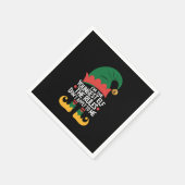 Ich bin die jüngste Elf-Matching-Familie Weihnacht Serviette (Ecke)