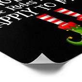 Ich bin die jüngste Elf-Regel, die nicht auf mich  Poster (Ecke)