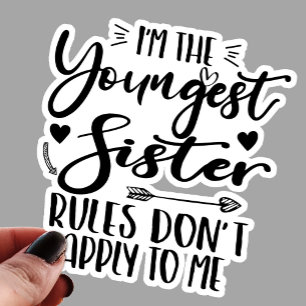 Ich bin die jüngste Schwester Sarcasm Lover, Niedl Aufkleber