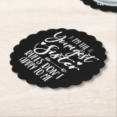 Ich bin die jüngste Schwester Sarcasm Lover, Niedl Untersetzer (angewinkelt)