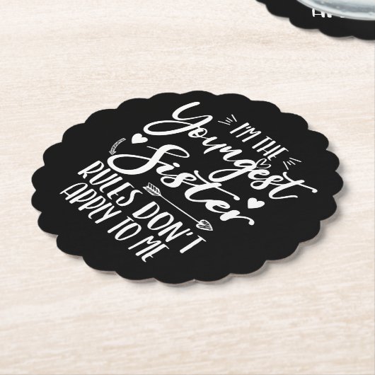 Ich bin die jüngste Schwester Sarcasm Lover, Niedl Untersetzer (angewinkelt)