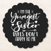 Ich bin die jüngste Schwester Sarcasm Lover, Niedl Untersetzer (Vorderseite)