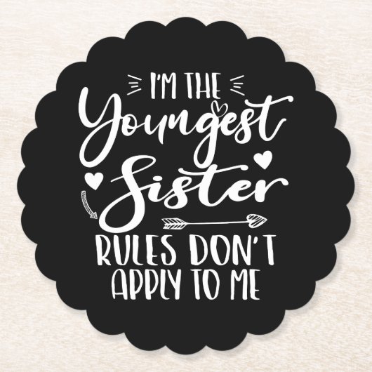 Ich bin die jüngste Schwester Sarcasm Lover, Niedl Untersetzer (Vorderseite)