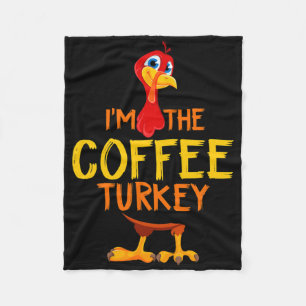 Ich bin die Kaffee Truthahn Familie passend zum Er Fleecedecke
