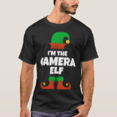 Ich bin die Kamera Elf Familie Pajama Weihnachtsma T-Shirt (Vorderseite)