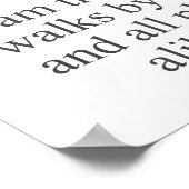 Ich bin die Katze, die allein geht Poster (Ecke)