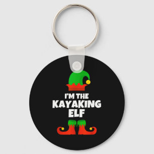 Ich bin die Kayaking-Elfen-Familien-Pyjama-Weihnac Schlüsselanhänger