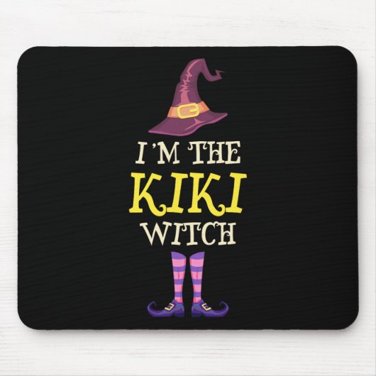 Ich bin die Kiki-Hexenkleider Halloween-Witchy Mousepad (Vorne)