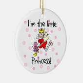 Ich bin die kleine Prinzessin Keramikornament (Rechts)